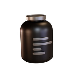 3d Illustration Icon Gym, Supplement