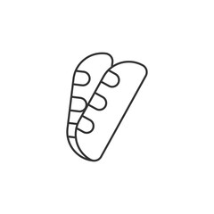 bread icon with outline design. Bread vector illustration. bakery vector icon