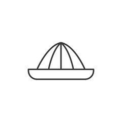 Lemon squeezer icon line symbol. Isolated vector illustration of icon sign concept for your web site mobile app logo UI design.