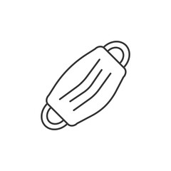 Medical face mask icon set. Vector icon isolated on white background.