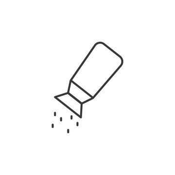 recommend clip art: Salt or pepper shaker glyph icon. Silhouette symbol. Spice. Salt shaker seasoning line icon for food apps and websites