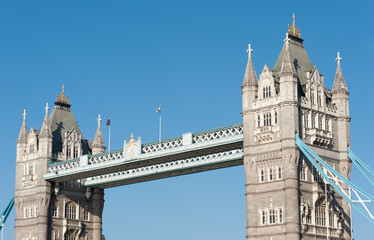 Fototapeta na wymiar The iconic Tower Bridge in London, United Kingdom and the Great Britain