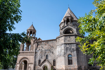 Fototapeta na wymiar ancient sacred religious stones-khachkars in Armenia