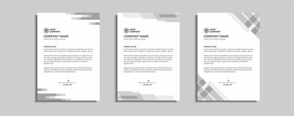Fototapeta premium modern corporate letterhead template design