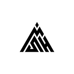 M S H Letter Logo Template vector icon illustration design