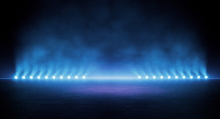Neon showroom empty blank space presentation background © Martin Piechotta