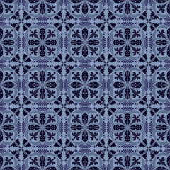 Floral Seamless Pattern Background Garden Nature Damask Aboriginal Ornament Art