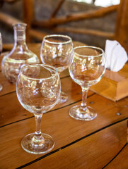 rural landscape with household items of the Armenian village