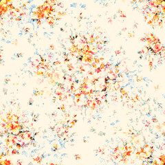  Abstract floral print bouquets of roses . Beautiful pattern for decoration of textiles and design. Flower background. Art drawing for surface. Tenderness decor.