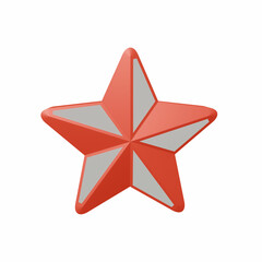 Obraz premium 3D Star icon with transparent background, perfect for template design, UI/UX and more.