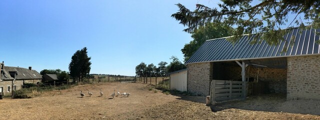 Ferme au lieu-dit Bois de mont sur La Haie-Traversaine en Mayenne France