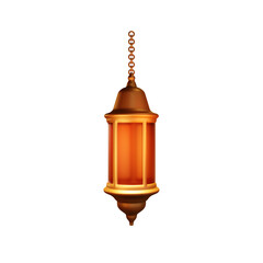 3d Illustration Ramadan Islamic element icon, Lantern