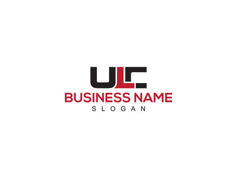 Typography ULC Logo Letter Vector, Creative ulc Logo Icon Design For Any Type Of Modern Business
