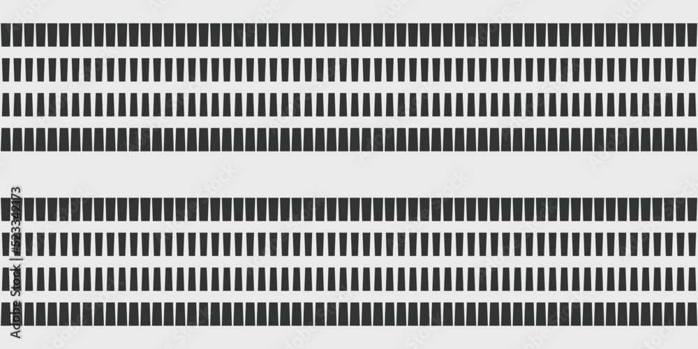 Aufkleber black and white pattern of rectangles geometry.