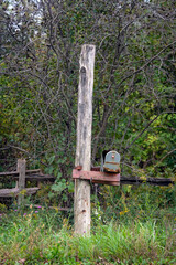 Old mailbox by a country road