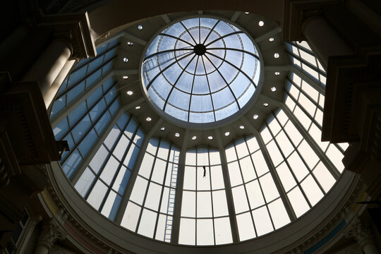 dome of a historic shopping mall - Powered by Adobe