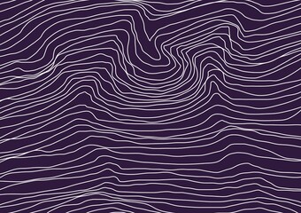 White lines on a dark dackground create the illusion. Illustration for background, wallpaper et al.