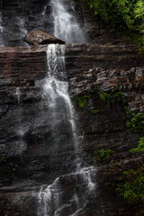 Beautiful Waterfalls and greenery. Relaxing nature background.