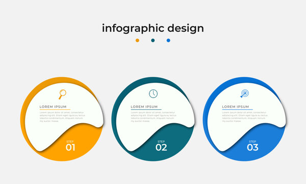 Circular Timeline Steps Infographics Design Template