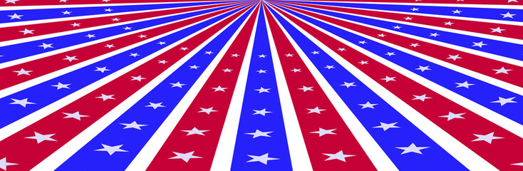 American flag symbol star shape badge buttons patriot freedom abstract background illustration