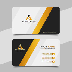 Black and gold luxury business card design template