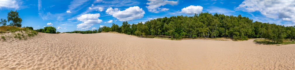 Hamburg, Germany. The nature reserve Boberger Niederung with shifting dunes.