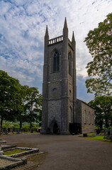 Fototapeta na wymiar view of the historic Drumcliffe Parish Church in County Sligo of western Ireland