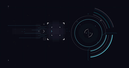 HUD FUI template for widescreen without text 012