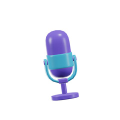 Microphone Essential 3D Icon Illustrations
