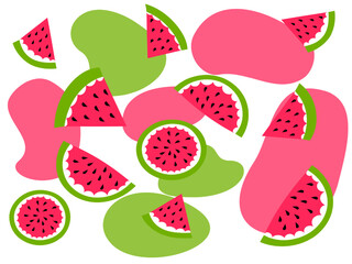 seamless Pattern with Pitaya fruit