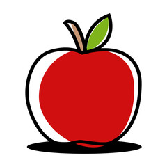 Illustration of an apple