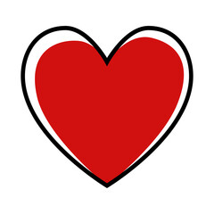 Romantic heart icon