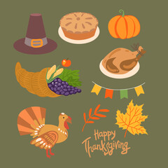 Thanksgiving Day. Vector illustration for your design. - 523351720