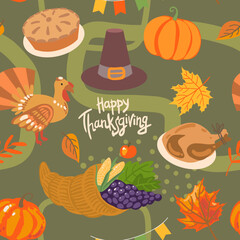 Thanksgiving Day. Vector illustration for your design. - 523351943