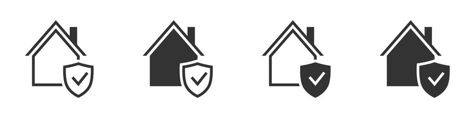 House insurance icon. House protection icon. Vector illustration.