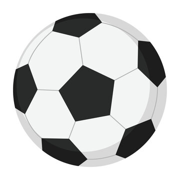 Soccer ball or football icon isolated on white background.