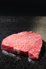 ステーキ　生肉　ランプ