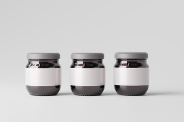 Food Jar Packaging Mockup