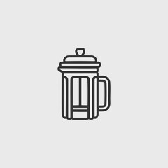 Obraz premium coffee brewer icon