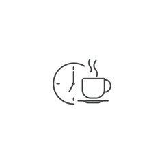 coffee time icon, tea time , vector illustration eps 10