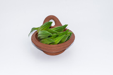Fresh okra ( Lady finger ) isolated on white background