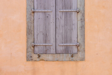 antique windows with shutters wooden
