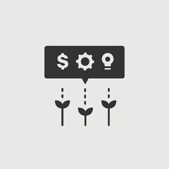 Financial investment growth success icon