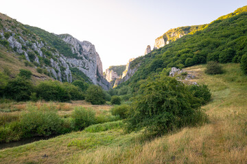 Fototapeta na wymiar Turda gorge (Romanian: Cheille Turzii) in Transylvania, Romania