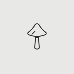 mushroom drug addiction icon