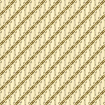 Indonesian Batik Parang Kusuma Seamless Pattern