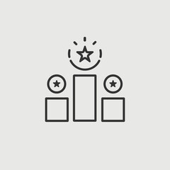 Success competition growth icon