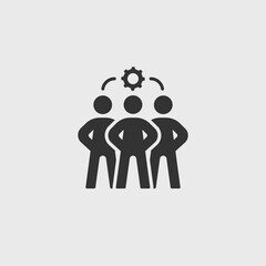 team company cooperation partnership icon