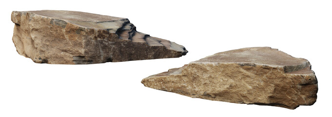 stone Different shapes on a transparent background