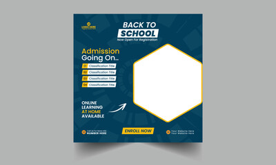 School Social Media Post Template